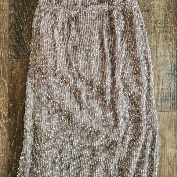 Retrofete Katya Dress Lilac Purple XS Maxi Sequins Cowl Neck Sleeveless NWT - Picture 8 of 12